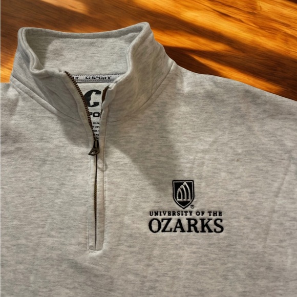 NWT - University Of The Ozarks Embroidered 1/4 Zip Sweatshirt - Picture 2 of 7